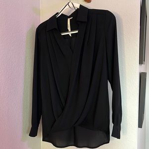 Bellatrix dress shirt. Chic. Black. S. Business casual